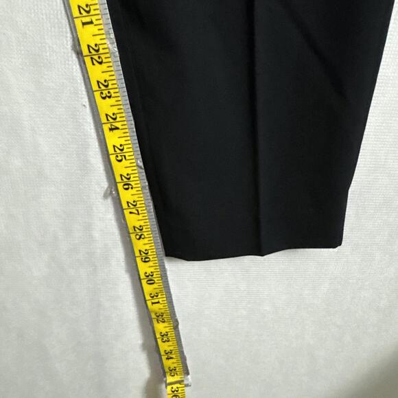 Uniqlo x Theory Women's Size Large Black High Waisted Pleated Tapered Leg Pants - Picture 13 of 14